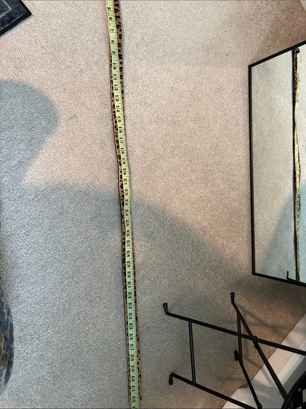 J. Crew Leopard Print Leather Belt in Tan and Black with Gold Buckle - Picture 7 of 7